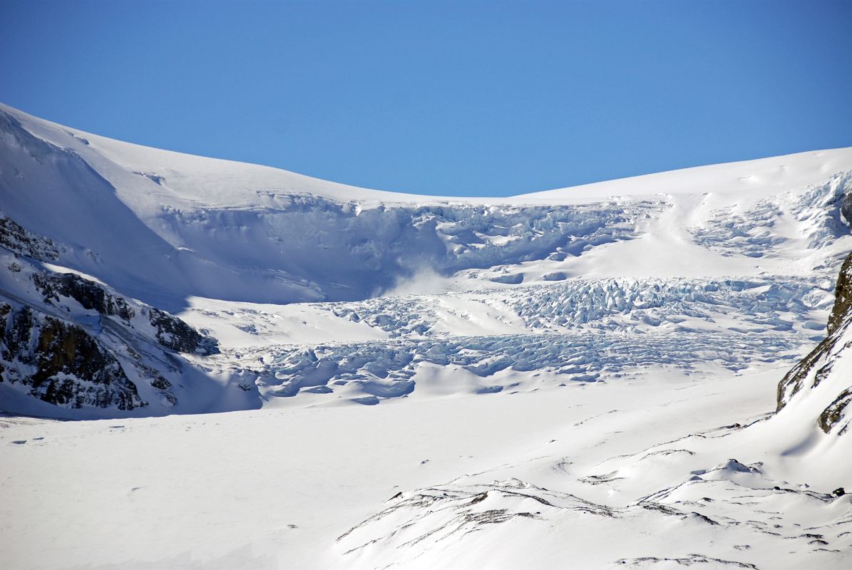 21 Athabasca Glacier And Icefall Close Up From Columbia Icefield